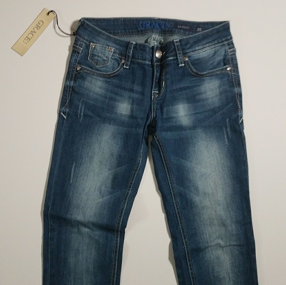 NWT Grace in La Jeans with fringed hem - Picture 8 of 8